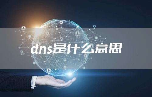 dns是什么意思