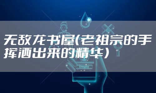 无敌龙书屋（老祖宗的手挥洒出来的精华）