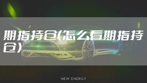 期指持仓（怎么看期指持仓）