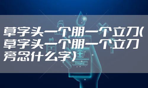 草字头一个朋一个立刀（草字头一个朋一个立刀旁念什么字）