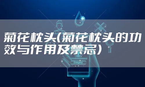 菊花枕头（菊花枕头的功效与作用及禁忌）