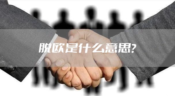 脱欧是什么意思？