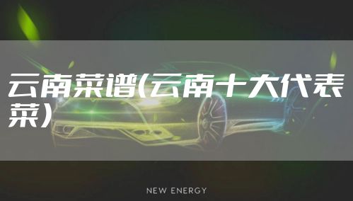 云南菜谱（云南十大代表菜）