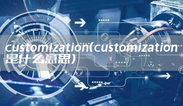 customization（customization是什么意思）