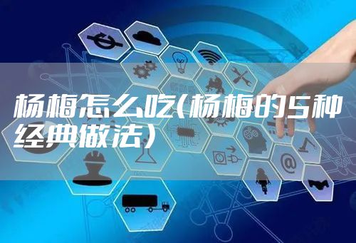 杨梅怎么吃（杨梅的5种经典做法）