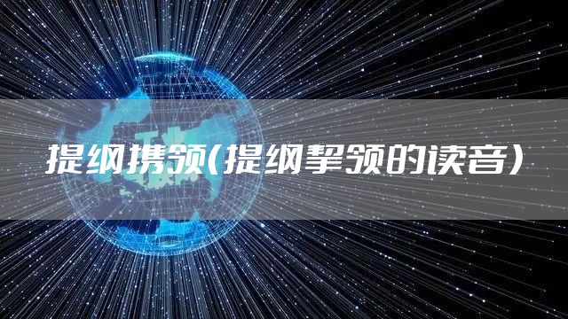 提纲携领（提纲挈领的读音）