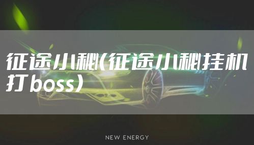 征途小秘（征途小秘挂机打boss）