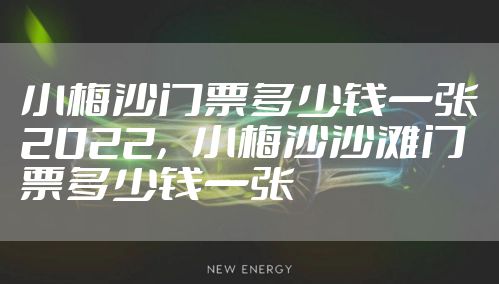 小梅沙门票多少钱一张2022，小梅沙沙滩门票多少钱一张