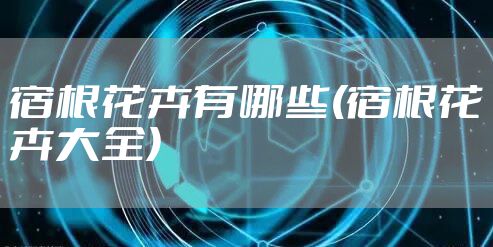 宿根花卉有哪些(宿根花卉大全)