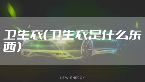 卫生衣（卫生衣是什么东西）