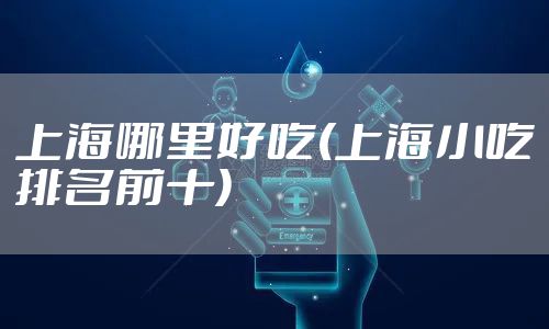 上海哪里好吃(上海小吃排名前十)