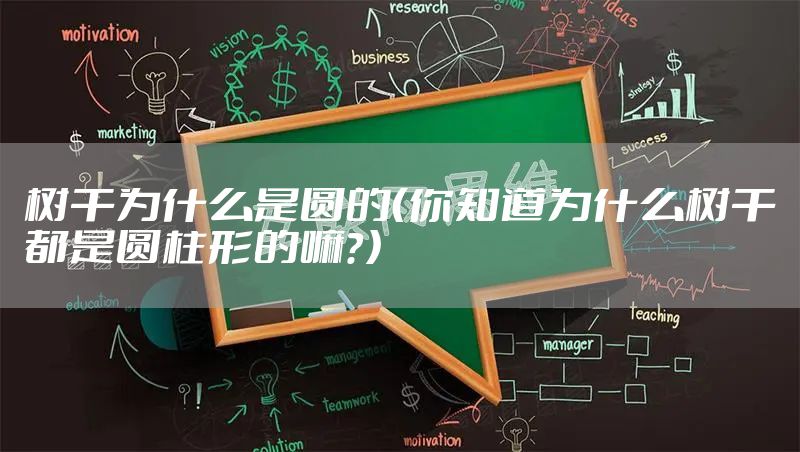 树干为什么是圆的（你知道为什么树干都是圆柱形的嘛？）
