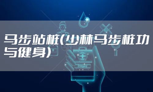 马步站桩（少林马步桩功与健身）