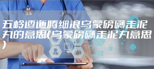 五岭逶迤腾细浪乌蒙磅礴走泥丸的意思(乌蒙磅礴走泥丸意思)