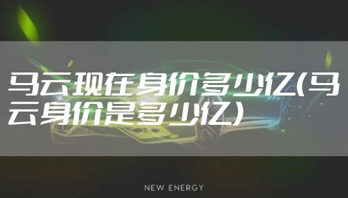 马云现在身价多少亿（马云身价是多少亿）