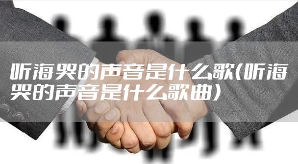 听海哭的声音是什么歌（听海哭的声音是什么歌曲）