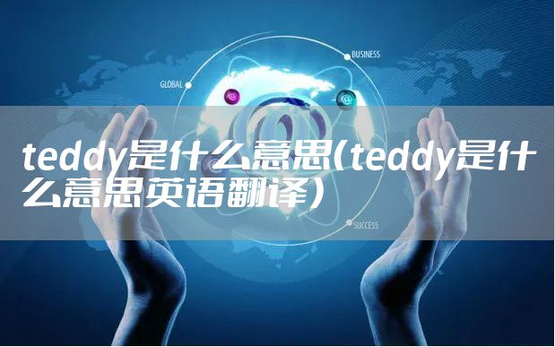 teddy是什么意思（teddy是什么意思英语翻译）