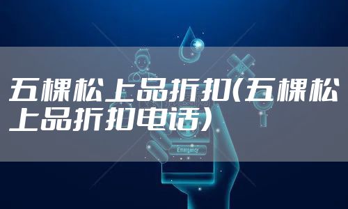 五棵松上品折扣（五棵松上品折扣电话）