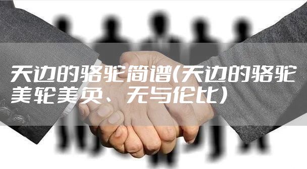 天边的骆驼简谱（天边的骆驼美轮美奂、无与伦比）