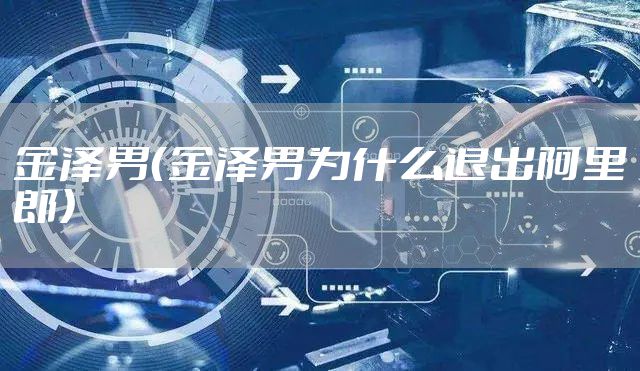 金泽男（金泽男为什么退出阿里郎）