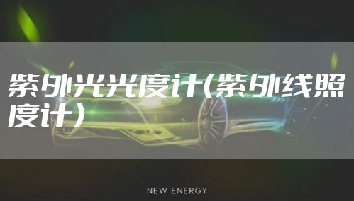 紫外光光度计（紫外线照度计）