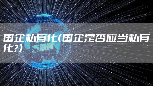 国企私有化（国企是否应当私有化？）