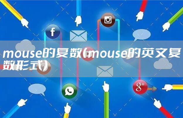 mouse的复数（mouse的英文复数形式）