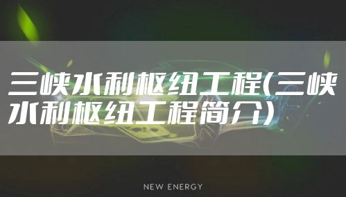 三峡水利枢纽工程（三峡水利枢纽工程简介）