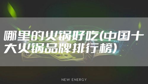 哪里的火锅好吃(中国十大火锅品牌排行榜)