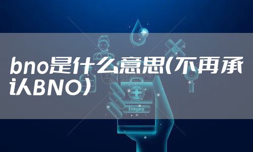 bno是什么意思（不再承认BNO）