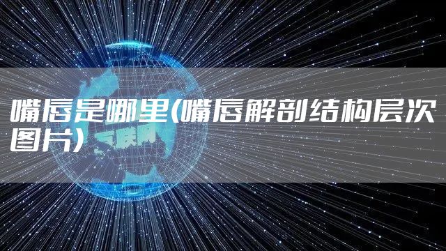 嘴唇是哪里(嘴唇解剖结构层次图片)