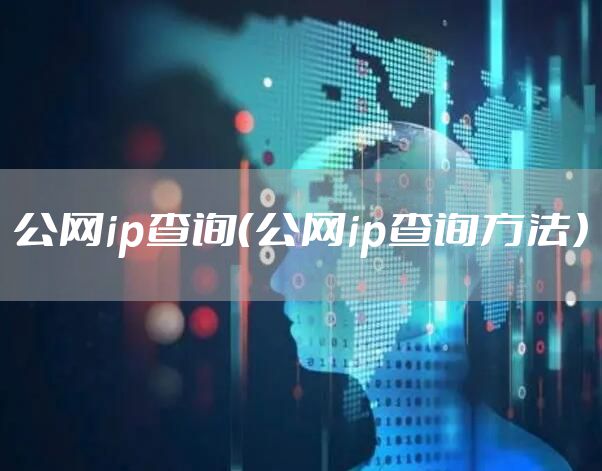 公网ip查询（公网ip查询方法）