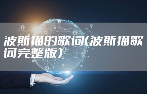 波斯猫的歌词（波斯猫歌词完整版）