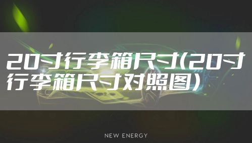 20寸行李箱尺寸（20寸行李箱尺寸对照图）