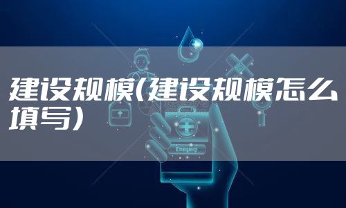建设规模（建设规模怎么填写）