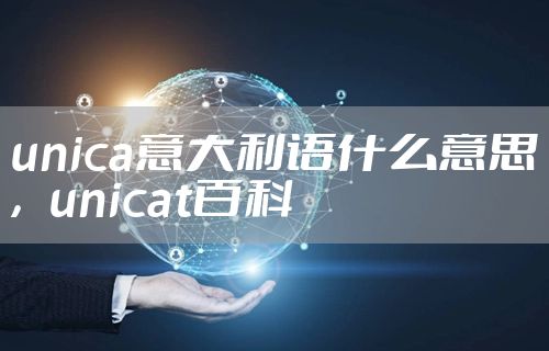 unica意大利语什么意思，unicat百科