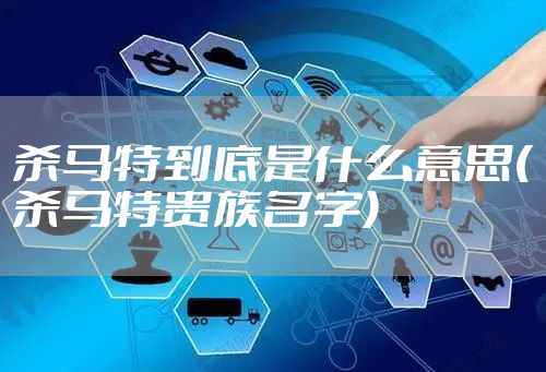 杀马特到底是什么意思(杀马特贵族名字)