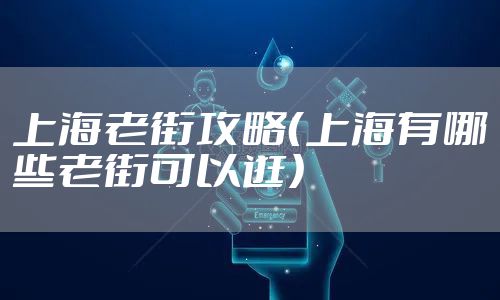 上海老街攻略（上海有哪些老街可以逛）