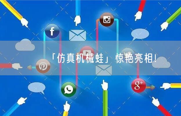 「仿真机械蛙」惊艳亮相！
