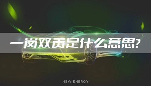 一岗双责是什么意思?