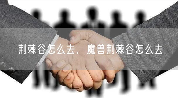 荆棘谷怎么去，魔兽荆棘谷怎么去