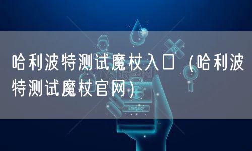 哈利波特测试魔杖入口（哈利波特测试魔杖官网）