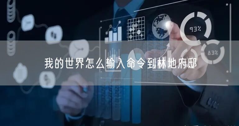 我的世界怎么输入命令到林地府邸