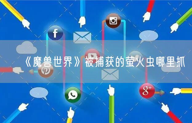 《魔兽世界》被捕获的萤火虫哪里抓