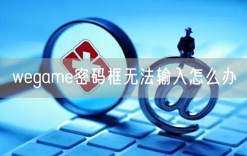 wegame密码框无法输入怎么办