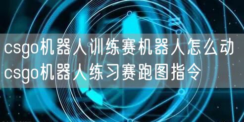 csgo机器人训练赛机器人怎么动 csgo机器人练习赛跑图指令