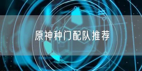 原神种门配队推荐