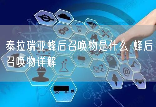 泰拉瑞亚蜂后召唤物是什么 蜂后召唤物详解