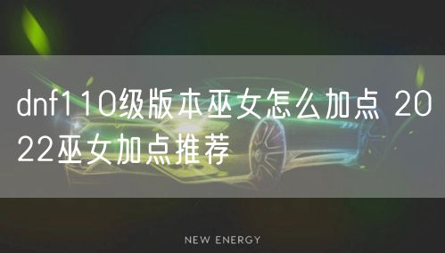 dnf110级版本巫女怎么加点 2022巫女加点推荐