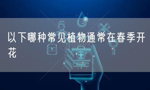 以下哪种常见植物通常在春季开花